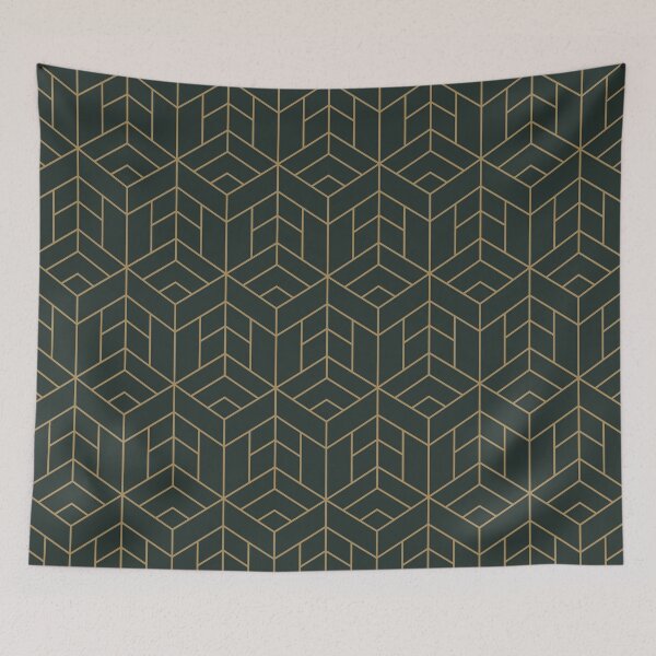 Item preview, Geometric bronze pattern, modern abstract decor design designed and sold by Aurum-design.