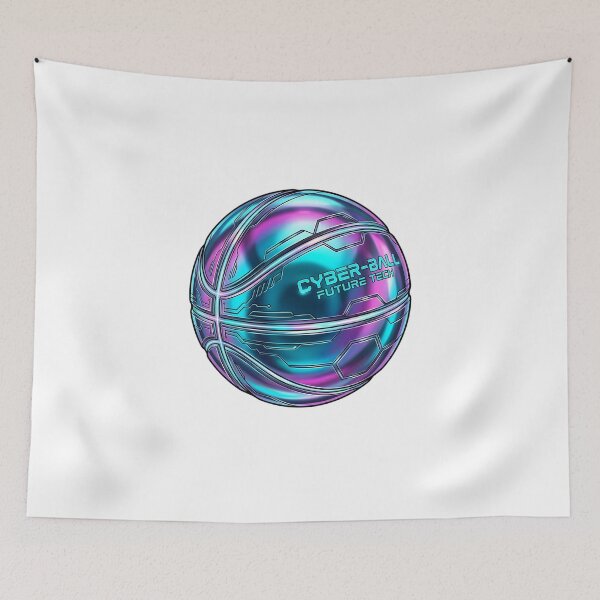 Item preview, Cyberpunk Holographic Iridescent Basketball designed and sold by DripCultureLab.