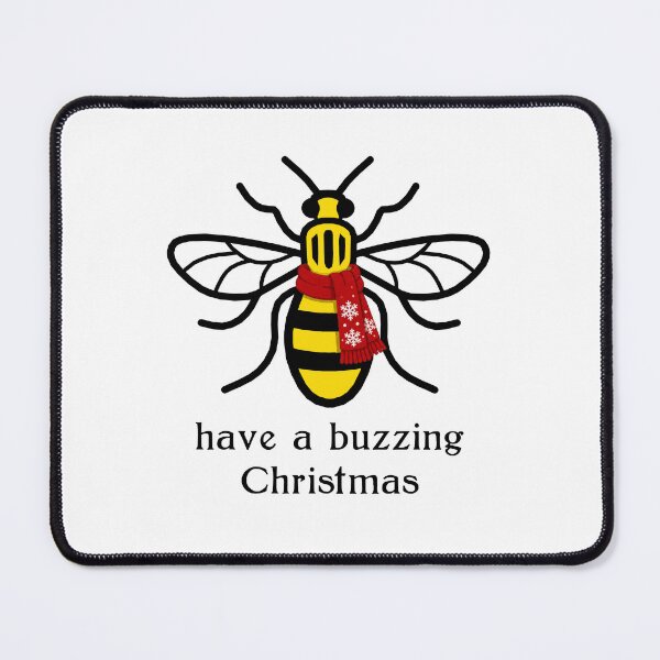 Item preview, Manchester Worker Bee buzzing Christmas designed and sold by bravoalpha.