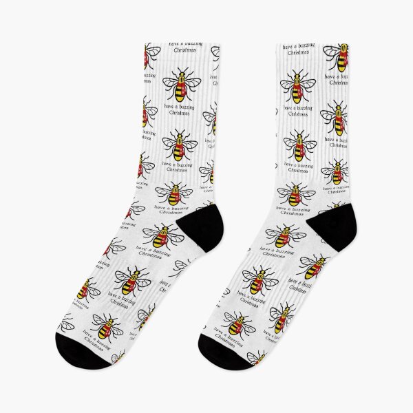 Item preview, Manchester Worker Bee buzzing Christmas designed and sold by bravoalpha.