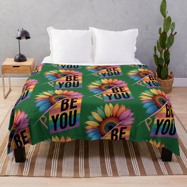 Item preview, Be You Gay Pride Lgbt Ally Sunflower Lgbtq 342 designed and sold by EmbroPUP.