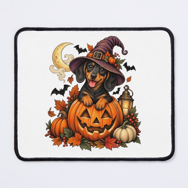 Item preview, Cute Dachshund Witch Halloween designed and sold by afr-saad.