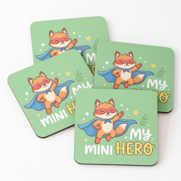 Item preview, My Mini Hero Cute Superhero Fox Cape Stars designed and sold by Amir Faysal.