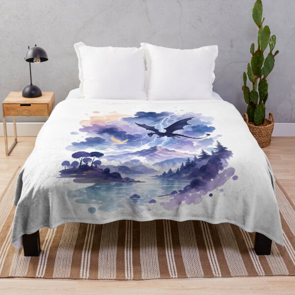 Item preview, Ethereal Dragon and Golden Bird Mountain Landscape designed and sold by Rising Drake.