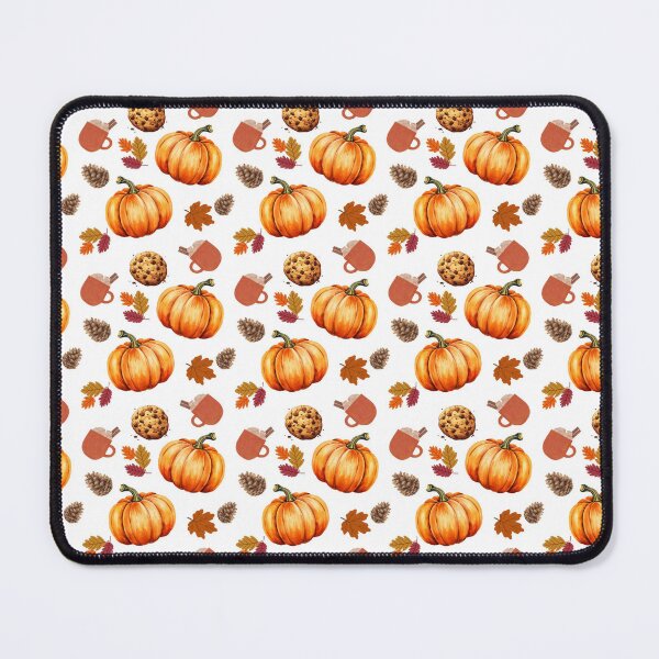 Item preview, Cozy Autumn Seamless Pattern with Pumpkins, Cookies, Hot Drinks, Leaves and Pine Cones designed and sold by BigDigital.