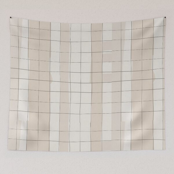 Item preview, Nordic Minimal Grid Line Pattern – Scandinavian Neutral Geometric Seamless Design designed and sold by Tamas Das.