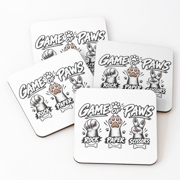 Item preview, Game Of Paws Dog Rock Paper Scissors Funny Dog Lover Rescue Pet Cute Paw Print designed and sold by ZIGLWORKS.
