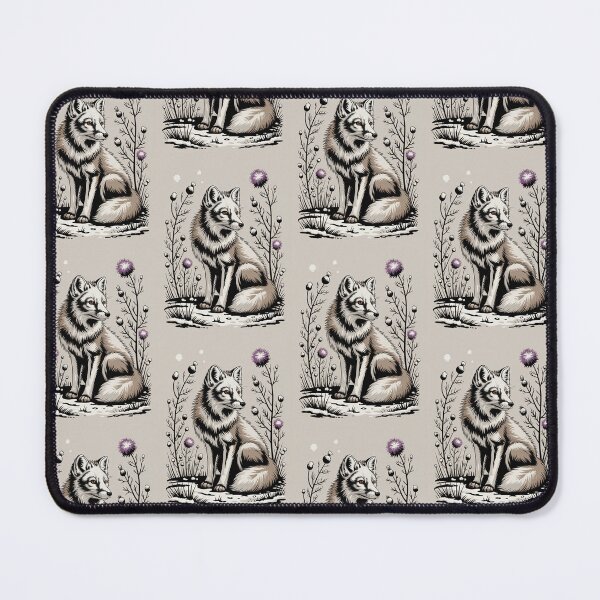 Item preview, Gothic Fox & Thistle Botanical Illustration designed and sold by NuvoraNest.