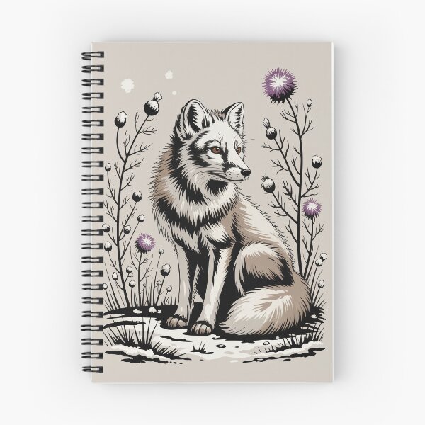 Item preview, Gothic Fox & Thistle Botanical Illustration designed and sold by NuvoraNest.