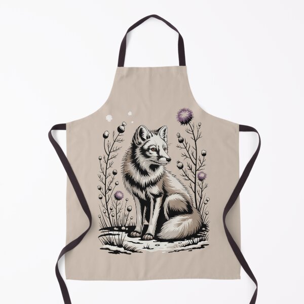 Item preview, Gothic Fox & Thistle Botanical Illustration designed and sold by NuvoraNest.
