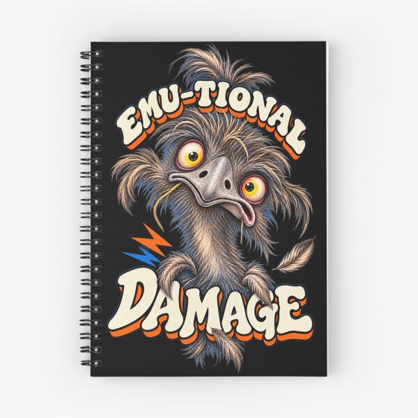Item preview, Emu-Tional Damage Funny Aussie Emu Design designed and sold by EverclearDesign.