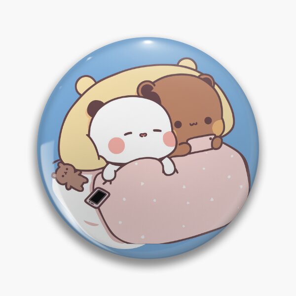 Item preview, Bubu Dudu Sleeping on Pillow  designed and sold by ThePurplePrints.