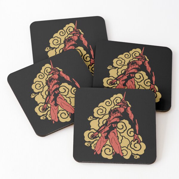 Item preview, Red Mecha Unit Standing In Traditional Cloud Aura designed and sold by AsiaKautzer.