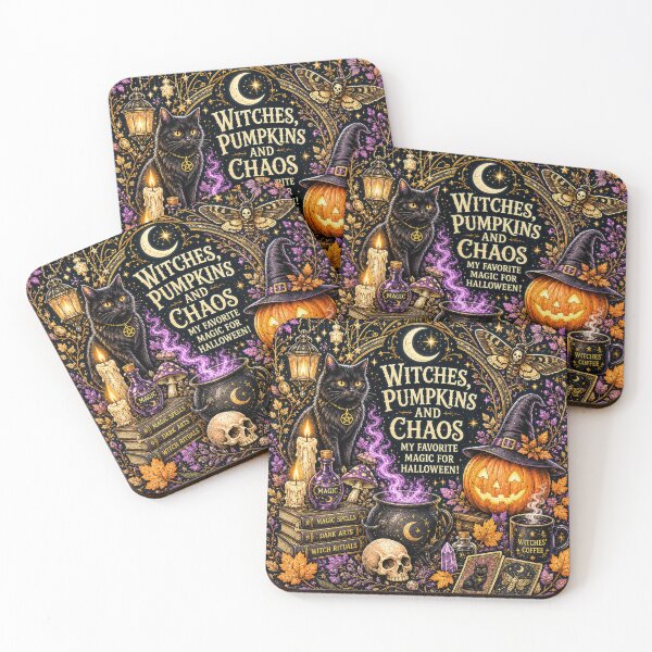 Item preview, Cat with Pumpkin_Witches,Pumpkins and Chaos designed and sold by Losthope Creations.