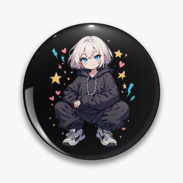Item preview, Cute Chibi Anime Girl Streetwear Sticker designed and sold by Radhestore.