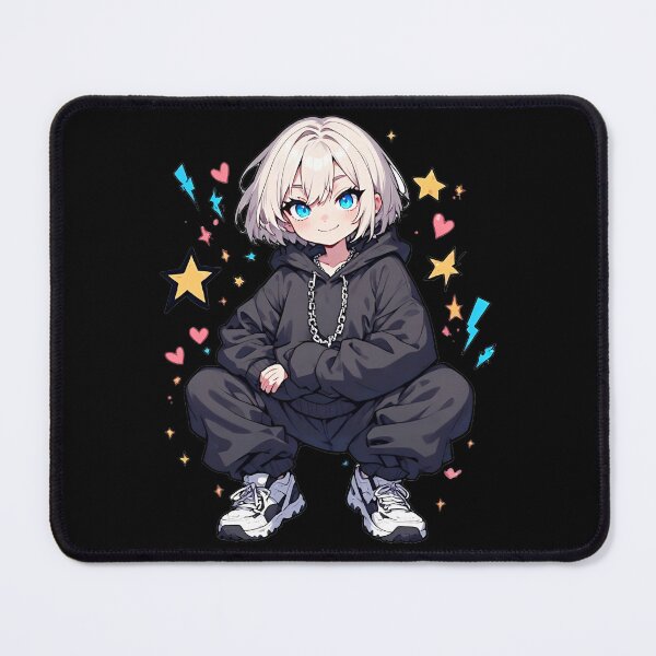 Item preview, Cute Chibi Anime Girl Streetwear Sticker designed and sold by Radhestore.