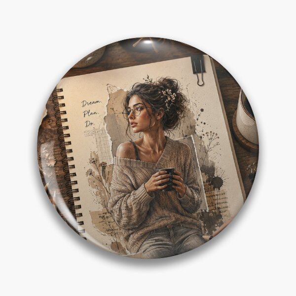 Item preview, Cozy Woman Sketchbook Art – Creative Artist Drawing Illustration designed and sold by Arts121.