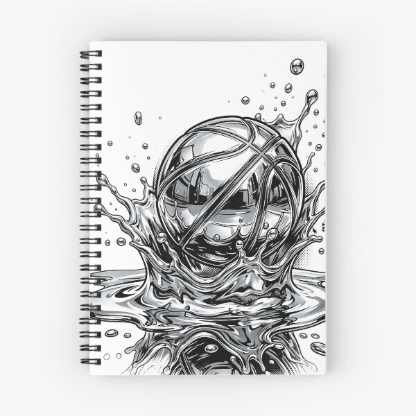 Item preview, Silver Chrome Basketball Splash designed and sold by DripCultureLab.