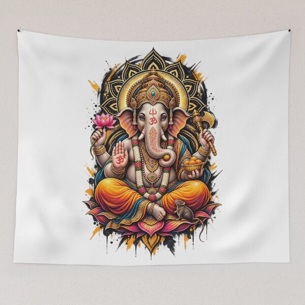 Item preview, Ganesha Indian Symbol | Spiritual Meditation Design designed and sold by Cool Robot Bro..