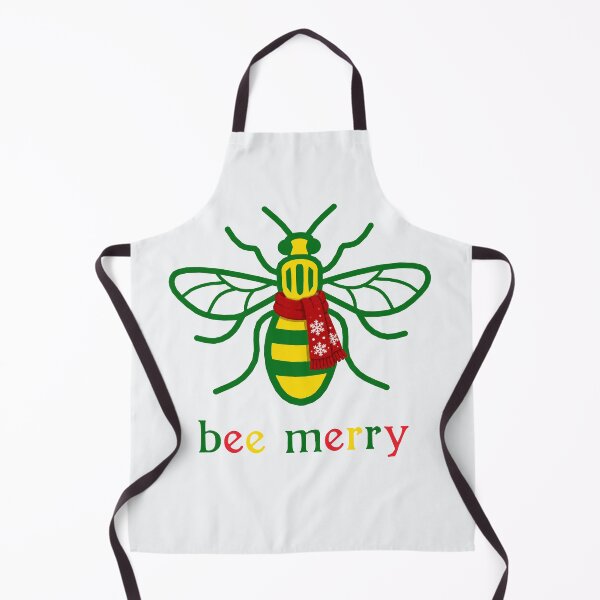 Item preview, Manchester Worker Bee Merry Christmas green-yellow-red designed and sold by bravoalpha.