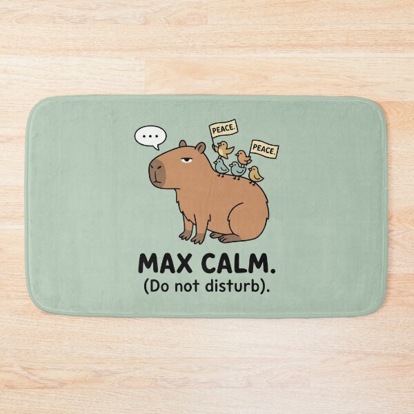 Item preview, Max Calm Do Not Disturb Capybara With Birds designed and sold by Amir Faysal.