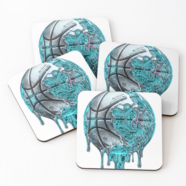 Item preview, Cybernetic Neon Circuit Chrome Basketball designed and sold by DripCultureLab.
