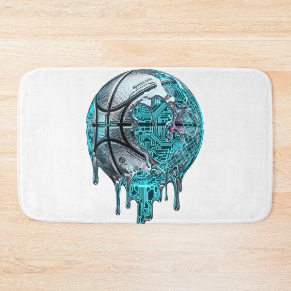 Item preview, Cybernetic Neon Circuit Chrome Basketball designed and sold by DripCultureLab.