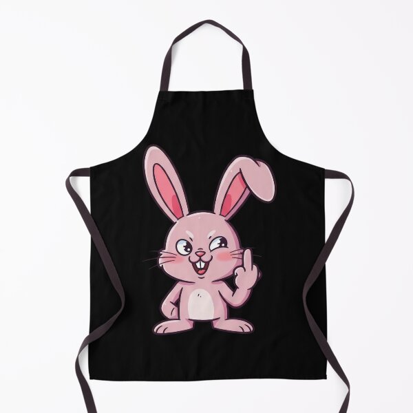 Item preview, Bunny Middle Finger Pink Rabbit with Rude Attitude and Sarcastic Easter Vibes designed and sold by HolaJosephina.