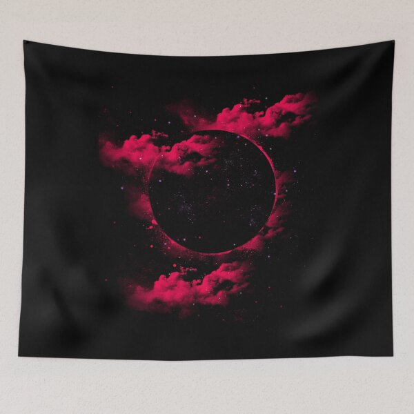 Item preview, Celestial Black Hole Crimson Pink Nebula Clouds Space designed and sold by Vekonn.