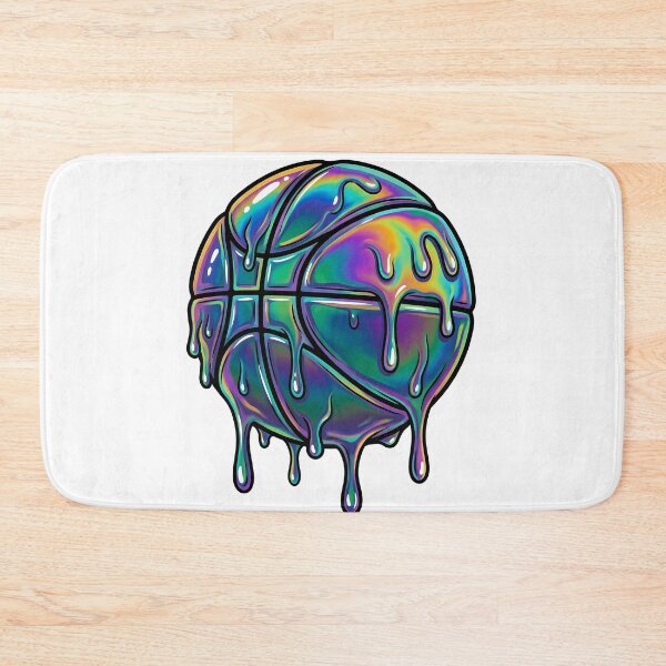 Item preview, Iridescent Oil Slick Melting Basketball designed and sold by DripCultureLab.