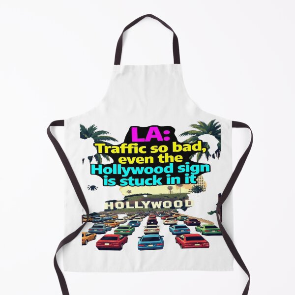 Item preview, Funny LA Traffic Hollywood Sign Stuck in Traffic Los Angeles California Shirt designed and sold by Sushikidsntod.