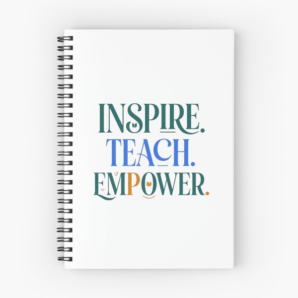 Item preview, Inspire Teach Empower | Teacher Educator Back to School Typography Gift designed and sold by Amr Darwish Graphic designer.