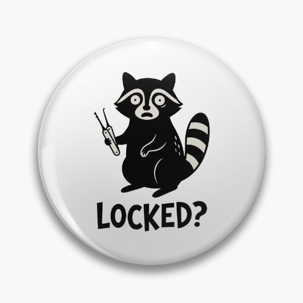 Item preview, Locked Funny Raccoon Lockpick Locksmith Humor designed and sold by Amir Faysal.