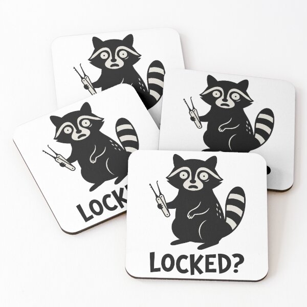 Item preview, Locked Funny Raccoon Lockpick Locksmith Humor designed and sold by Amir Faysal.
