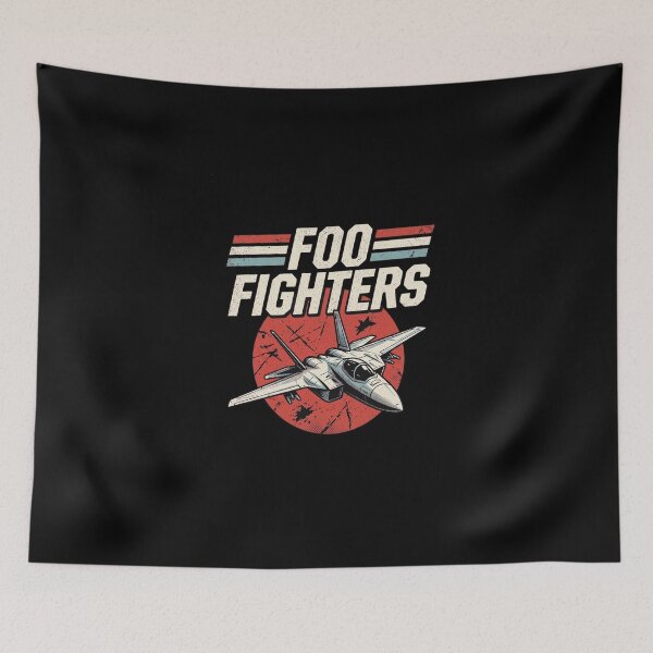 Item preview, Foo Fighter Jet Retro Rock Art designed and sold by OscarLucas.