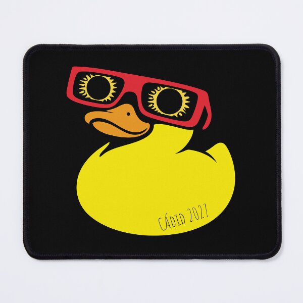 Item preview, Eclipse Spain 2027 - Duck with Glasses to View the Solar Eclipse in Cadiz designed and sold by charlypicazo.