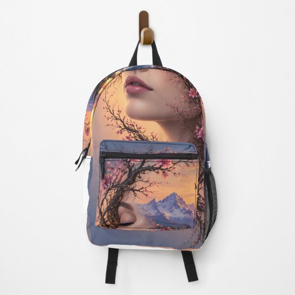 Item preview, Surreal Woman and Sunset Landscape – Dreamy Nature Double Exposure Art designed and sold by Arts121.