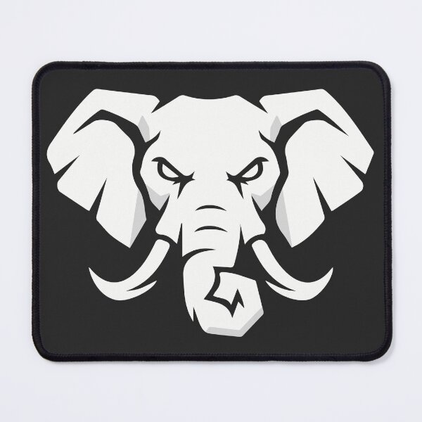 Item preview, Angry White Elephant Mascot Logo Fierce Animal Graphic designed and sold by artscripts.