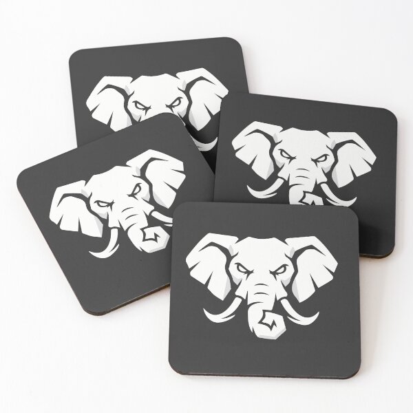 Artikelvorschau, Angry White Elephant Mascot Logo Fierce Animal Graphic entworfen und verkauft von artscripts.