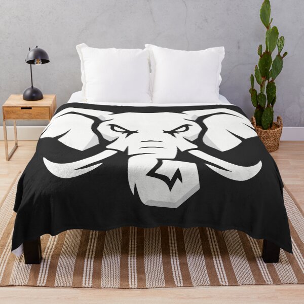Item preview, Angry White Elephant Mascot Logo Fierce Animal Graphic designed and sold by artscripts.