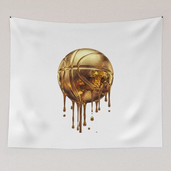 Item preview, Liquid Gold Chrome Melting Basketball designed and sold by DripCultureLab.