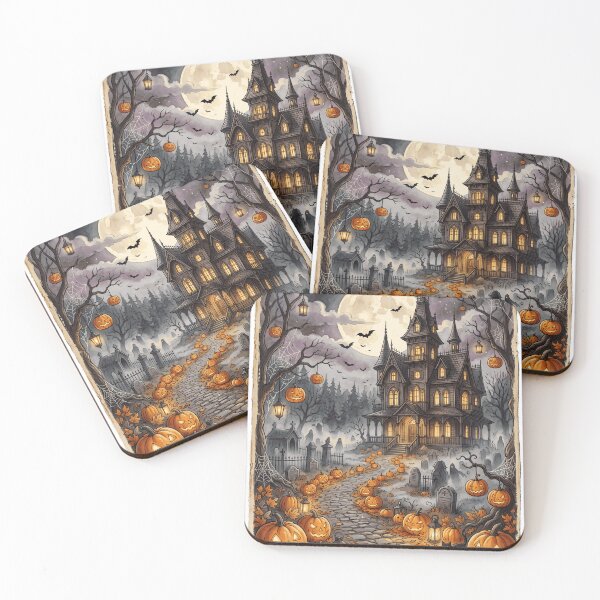 Item preview, Haunted Victorian Mansion Halloween designed and sold by Steele-Art.