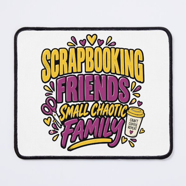Item preview, Scrapbooking Friends Small Chaotic Family Funny Craft Group Scrapbooker designed and sold by ZIGLWORKS.