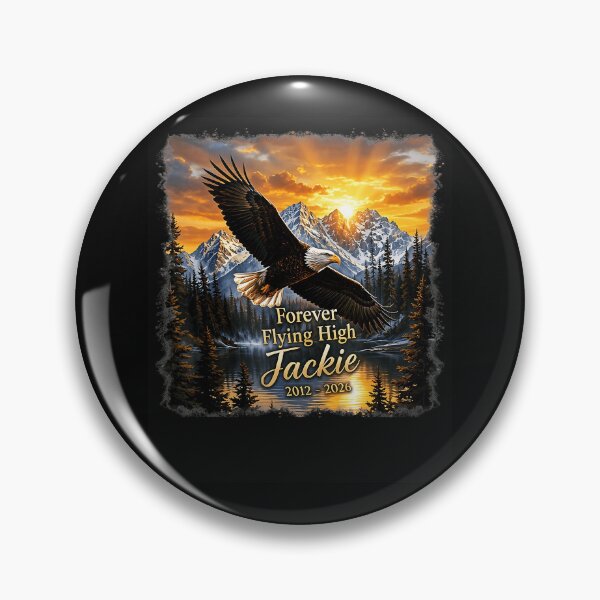 Item preview, Forever Flying High Jackie 2012 - 2016 Memorial Eagle Remembrance Loved One Loss designed and sold by CharlieConon.