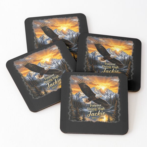 Item preview, Forever Flying High Jackie 2012 - 2016 Memorial Eagle Remembrance Loved One Loss designed and sold by CharlieConon.