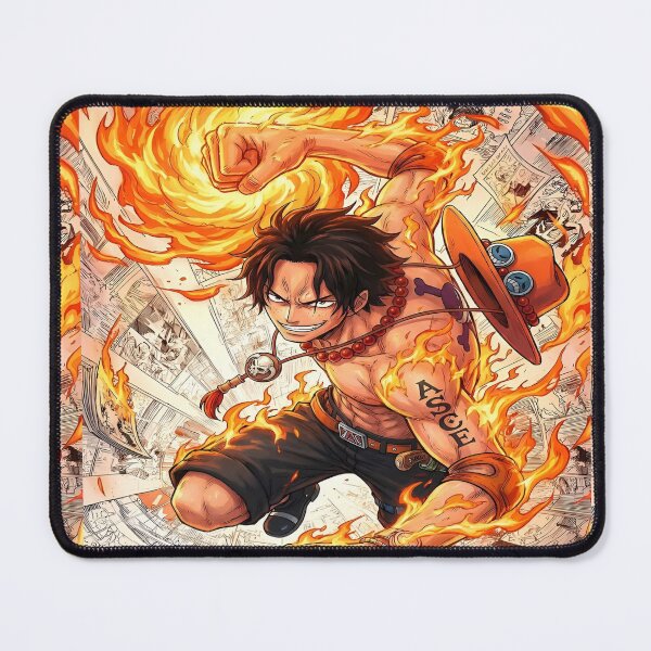 Item preview, One Piece Portgas D. Ace Fire Fist Wallpaper Aesthetic Anime Artwork designed and sold by Matt_Smith.