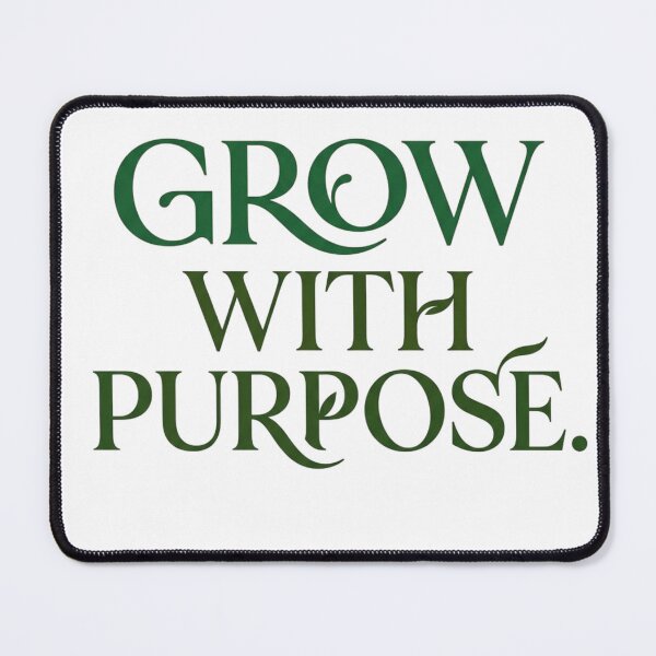 Item preview, Grow With Purpose | Sustainability Nature Positive Impact Typography Gift designed and sold by Amr Darwish Graphic designer.