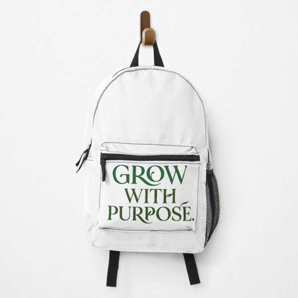 Item preview, Grow With Purpose | Sustainability Nature Positive Impact Typography Gift designed and sold by Amr Darwish Graphic designer.