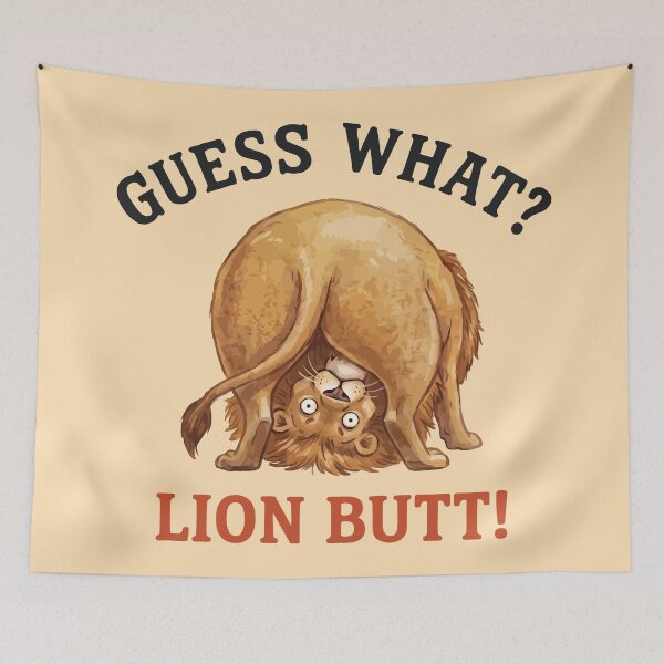 Item preview, Guess What Lion Butt Funny Animal Humor designed and sold by Amir Faysal.