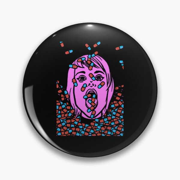 Item preview, Face Covered In Red And Blue Pills designed and sold by GailGrant.